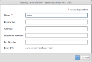 Create new org unit by clicking on Entries -> New Org…